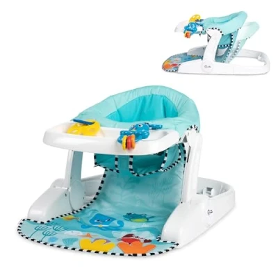 Abbildung von Baby Einstein Sea of Support 2 in 1 Sit Up Bodensitz, mit abnehmbarem Tablett und Spielzeug