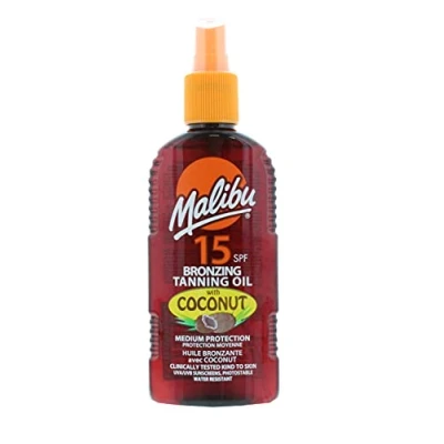 Abbildung von Malibu Bräunungsöl LSF 15 mit Kokosnuss, 200 ml