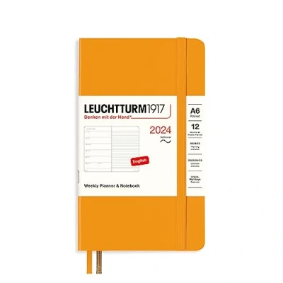 Abbildung von LEUCHTTURM1917 367798 Wochenkalender &amp; Notizbuch Softcover Pocket (A6) 2024, 12 Monate, Rising Sun, Englisch