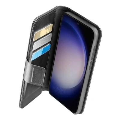 Abbildung von cellularline Book Agenda Galaxy S24+ Eleganz und Funktionalität in Einer einzigen Lösung mit integrierter mikrobaner antibakterieller Technologie Schwarz