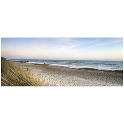 Abbildung von Wallario selbstklebendes Poster Strandspaziergang im Urlaub an der Ostsee, Aufkleber in Premiumqualität, Klebefolie Größe: 80 x 200 cm XXL