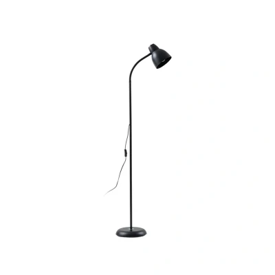 Abbildung von Lindby Stehleuchte Tebbi, schwarz, Metall, Höhe 150 cm