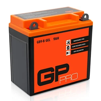 Abbildung von GP PRO GB9 B 12V 9Ah GEL Batterie (Kompatibel mit YB9 / 50914) (Wartungsfrei &amp; Versiegelt) Akkumulator Motorrad Roller Motorradbatterie Rollerbatterie
