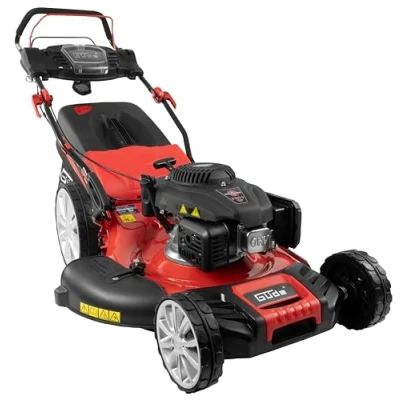 Abbildung von Güde Benzinrasenmäher &quot;BIG WHEELER 554.3 R&quot;, 3 Funktionen: Mähen, Sammeln und Mulchen