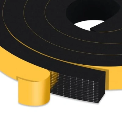 Abbildung von YIMIKI Tür Dichtungen Selbstklebend Lärm Schalldämmung 25mm(B) x20mm(D), Schaumstoff Klebeband Gegen Zugluft/Anti Kollision/Schalldichter/Wasserdichter/Staubdicht Gesamt 4M lang