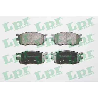 Abbildung von LPR 05P1345 Bremsbelagsatz HYUNDAI: i20 I Schrägheck, ACCENT 3, 3 Stufenheck, KIA: RIO 2, 2 Stufenheck