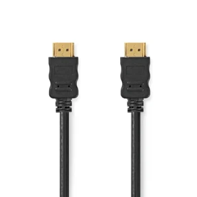 Abbildung von Nedis High Speed ​​HDMI Kabel mit Ethernet HDMI Stecker 4K@60Hz ARC 18 Gbps 3.00 m Rund PVC Schwarz Label