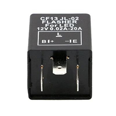 Abbildung von Mintice Kfz Motorrad Lastunabhängig Blinkrelais geeignet 12V 0,02 20A 3Polig Flasher Blinker KRAD CF13
