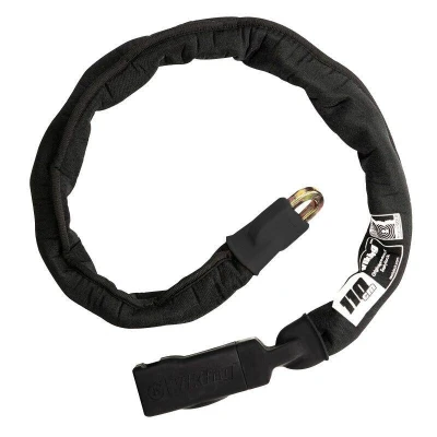 Abbildung von Seatylock Viking Fahrrad Kettenschloss mit Schlüssel Patentiertes diebstahlsicheres Fahrradschloss hohe Sicherheit Sold Secure Silver Bike Lock für City , eBike und Scooter (110 cm)