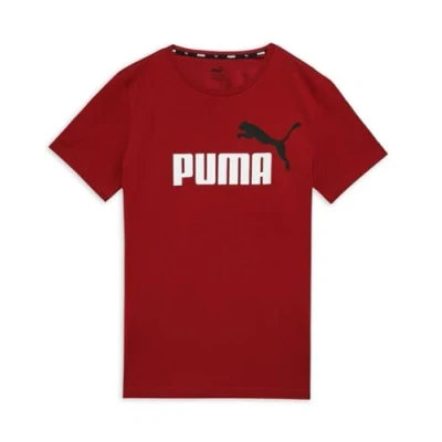 Abbildung von PUMA ESS+ 2 Col Logo Tee B, Jungen T Shirts, Intense Red, 586985