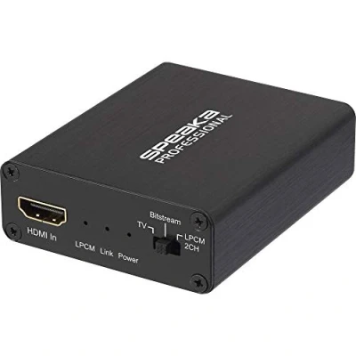 Abbildung von SpeaKa Professional Audio Extraktor SP AE H/TC 04v2 [HDMI HDMI, Toslink, Klinke, Cinch] 3840 x 2160 Pixel
