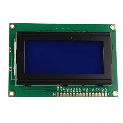 Abbildung von HALJIA LCD 1604 16x4 Zeichen Blaues Anzeige Modul Blaue Hintergrundbeleuchtung Sanzeigetafel DC 5V Kompatibel mit Arduino Raspberry Pi