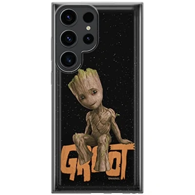 Abbildung von ERT GROUP Handyhülle für Samsung S23 Ultra Original und offiziell Lizenziertes Marvel Muster Groot 005 optimal an die Form des Handy angepasst, hülle aus TPU