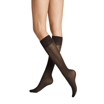 Abbildung von Hudson Damen Kniestrümpfe Micro 50 druckfreier Bund DEN Dunkelbraun 0771 35 38