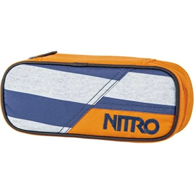 Abbildung von Nitro Pencil Case, Federmäppchen, Schlampermäppchen, Faulenzer Box, Federmappe, Stifte Etui, Heather Stripe