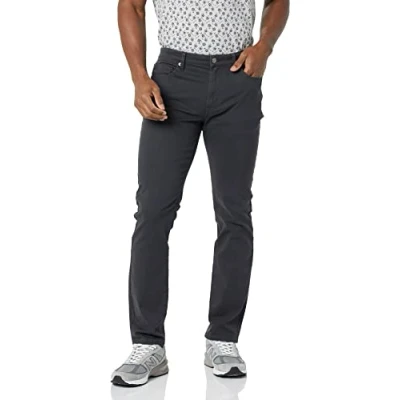 Abbildung von Amazon Essentials Herren 5 Pocket Stretch Twillhose, Schlanke Passform, Dunkelgrau, 38W / 32L