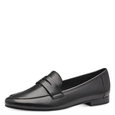 Abbildung von MARCO TOZZI Damen Slipper aus Leder mit Blockabsatz, Schwarz (Black), 40 EU