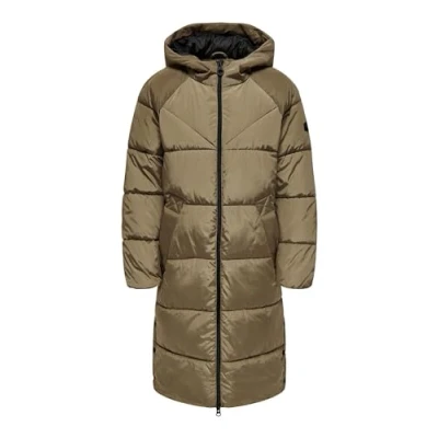 Abbildung von ONLY Onlnewamanda LONG Puffer COAT Wintermantel, Damen, Größe: Medium, Otter