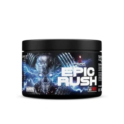 Abbildung von PEAK Epic Rush 300g Geschmack Energy I 30 Portionen Pulver Pre Workout Booster Stim &amp; Focus Drink Koffein Panax Ginseng enXtra™ vegan 300 g