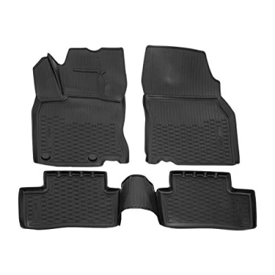 Abbildung von Norm Liners 3D Gummimatten Auto Matten Fussmatten Kompatibel mit Kadjar ab 2015, Rand cca 4cm, Allwetter, 4Tlg, Premium Qualität
