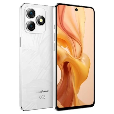 Abbildung von Ulefone 5G Handy ohne Vertrag Note 18 Ultra, 50MP+50MP+32MP Kamera, Dimensity 720 12GB+256GB, DUAL SIM Android 13 Smartphone, 6,78&#039;&#039; FHD+, IR Blaster, Fingerabdruck+Gesichtsentsperrung NFC Weiß