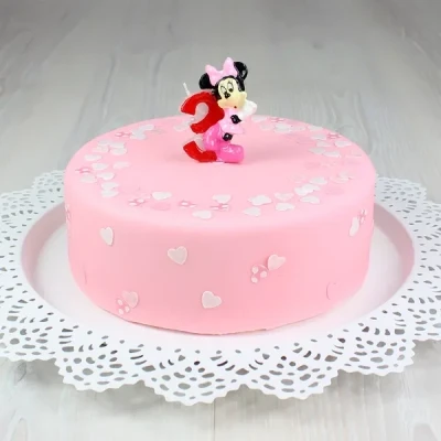 Abbildung von Kuchenkerze 3D Minnie, Zahl 3