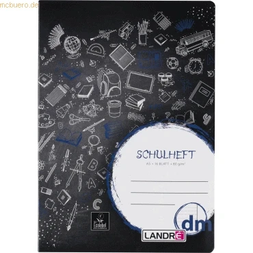 Abbildung von 10 x Landre Schulheft A5 16 Blatt 80 g/qm Lineatur 11