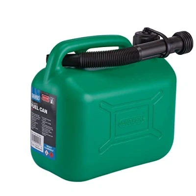 Abbildung von Draper 5 l Kunststoff Benzinkanister Kraftstoff Dieselkanister 5000 cc Wasserbehälter 20 mm flexibler Auslaufdurchmesser 290 Auslauflänge 09052
