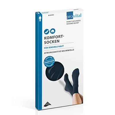 Abbildung von Provital Komfortsocken men Größe 3 9 42 marine