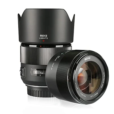 Abbildung von Meike 85mm f1.8 Large Aperture Full Frame Auto Focus Prime Telephoto Lens for EOS EF Mount Camera Compatible with APS C Bodies Such as 1D 5D3 5D4 6D 7D 70D 550D 80D