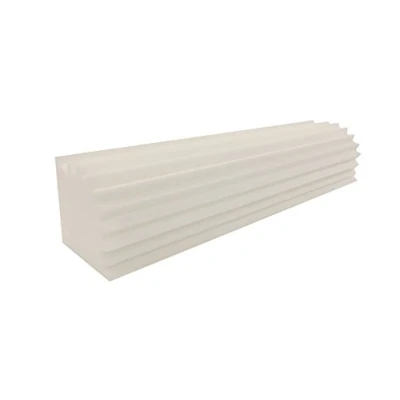 Abbildung von (6 St. Weiß Ca. 100x20x20cm) Bass Trap Absorber Lamellen (Pyramiden) Profil