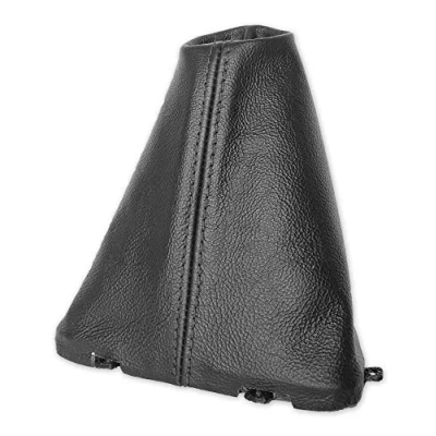 Abbildung von The Tuning Shop Ltd LR Freelander 2 06 14 Schaltmanschette, schwarzes Leder mit schwarzer Naht, maßgefertigt für EIN bestimmtes Modell, Nicht universell