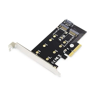 Abbildung von DIGITUS IO Karte PCIe M.2 NGFF / NVMe Schnittstellenkarte 2 Port (2230, 2242, 2260 &amp; 2280)