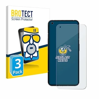 Abbildung von BROTECT Entspiegelungs Schutzglas für Nothing Phone (1) (3 Stück) Schutz Folie Panzerfolie Glas Matt [Extrem Kratzfest 9H, Anti Reflex]