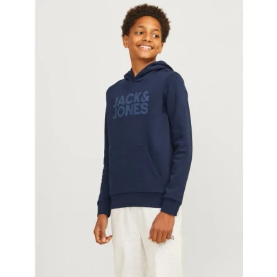 Abbildung von Jack &amp; Jones Junior Jjecorp LOGO Kapuzenpullover für Kinder, Größe: 164, Navy blazer