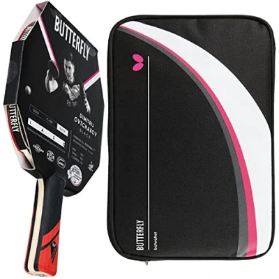 Abbildung von Butterfly 1x Dimitrij Ovtcharov Black Tischtennisschläger + Hülle Drive Case II