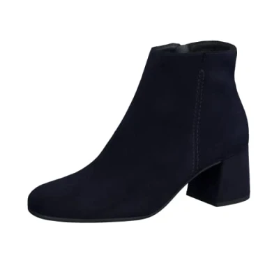 Abbildung von Paul Green Ankle Boot, Damen, Größe: 38.5, Samtziege blau Schuhe