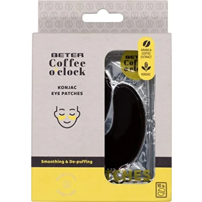 Abbildung von Beter Augenkonturpflaster, mit Konjac Pflanzenfasern Coffee O&#039;clock Model Packung 10 Paar Pflastern.