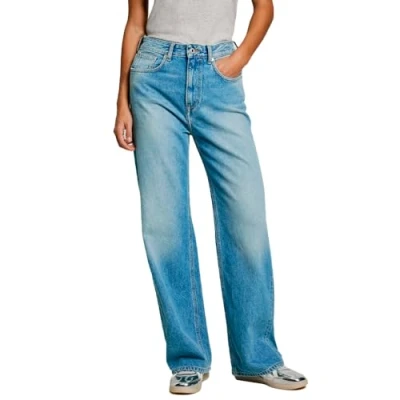 Abbildung von Pepe Jeans Damen Straight Uhw Jeans, Blau (Denim Ms7), 30W x 32L