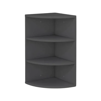 Abbildung von Mein Regal Standregal, Eckregal Corner 60 Anthrazit 30x30x60 cm aus Holz 3 Fächer