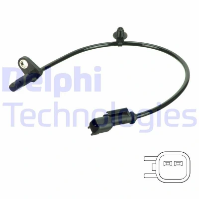 Abbildung von Sensor, Raddrehzahl DELPHI SS20805
