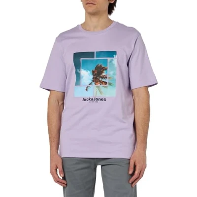 Abbildung von JACK&amp;JONES Herren JJCELLOX Tee SS Crew Neck T Shirt, Purple Rose, L