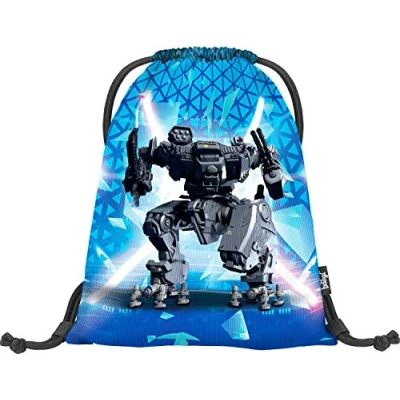 Abbildung von Baagl Turnbeutel für Junge, Wasserdichte Schuhbeutel Kinder, Schule und Kindergarten Sportbeutel, Sportrucksack, Gymsack (Feuerwehr)