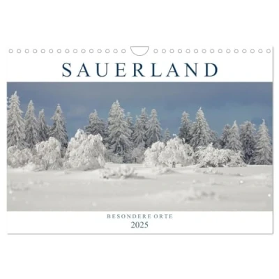 Abbildung von SAUERLAND Besondere Orte (Wandkalender 2025 DIN A4 quer), CALVENDO Monatskalender