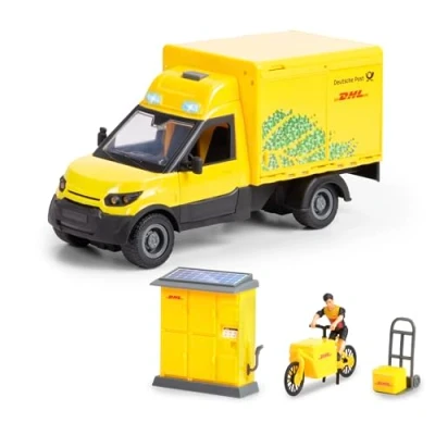 Abbildung von Dickie Toys Spielzeug Auto LKW Modell DHL Delivery Set Fertigmodell