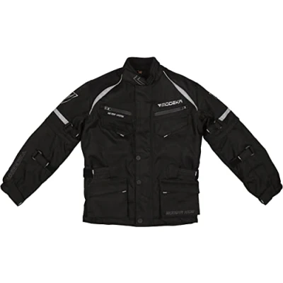 Abbildung von Modeka Tourex II Kinder Motorrad Textiljacke Schwarz 128
