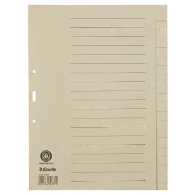 Abbildung von Esselte Register A4+ A Z Papier chamois