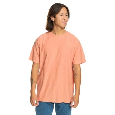 Abbildung von Quiksilver SLUB Tshirt basic, Herren, Größe: XS, Coral