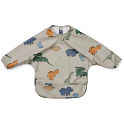 Abbildung von Liewood Merle CAPE BIB Unisex Lätzchen für Kinder, Größe: One Size, Dinosaurs / mist