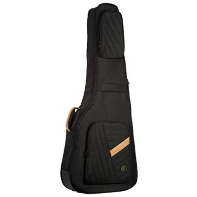 Abbildung von Ortega Guitars Deluxe Gig Bag für akustik Bass Gitarren Zubehör, Schwarz (OGBAB DLX BK)
